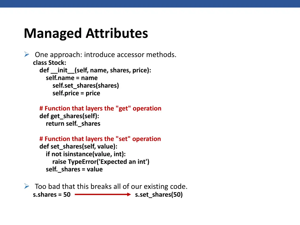 managed attributes