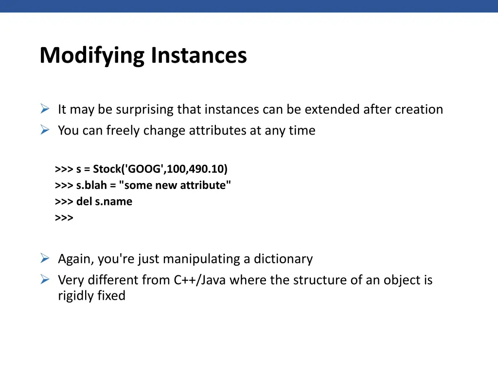 modifying instances 1