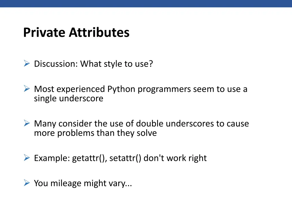 private attributes 1