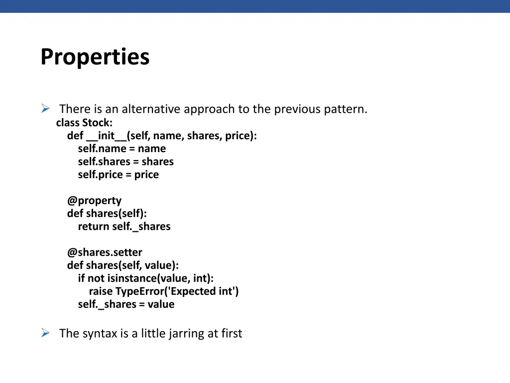 properties