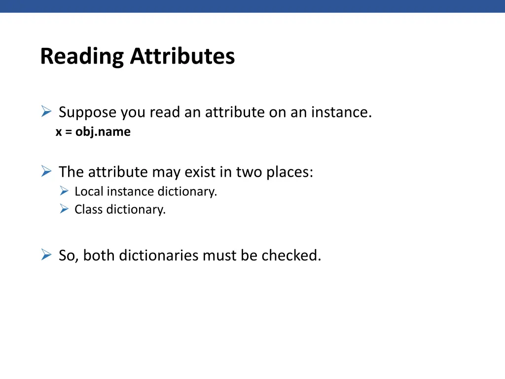 reading attributes