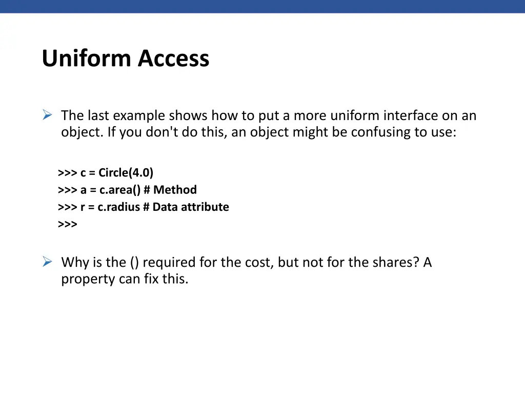 uniform access