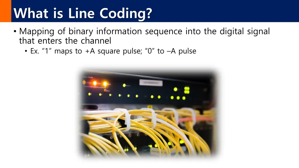 what is line coding mapping of binary information