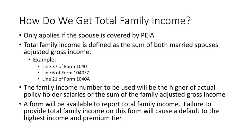 how do we get total family income