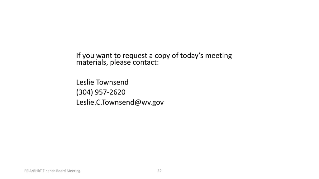 if you want to request a copy of today s meeting
