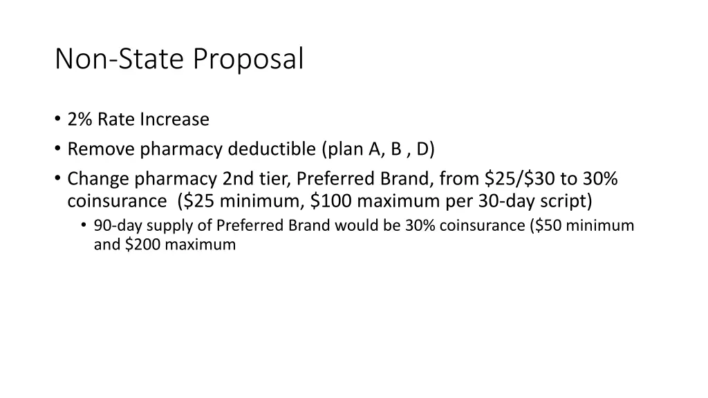 non state proposal