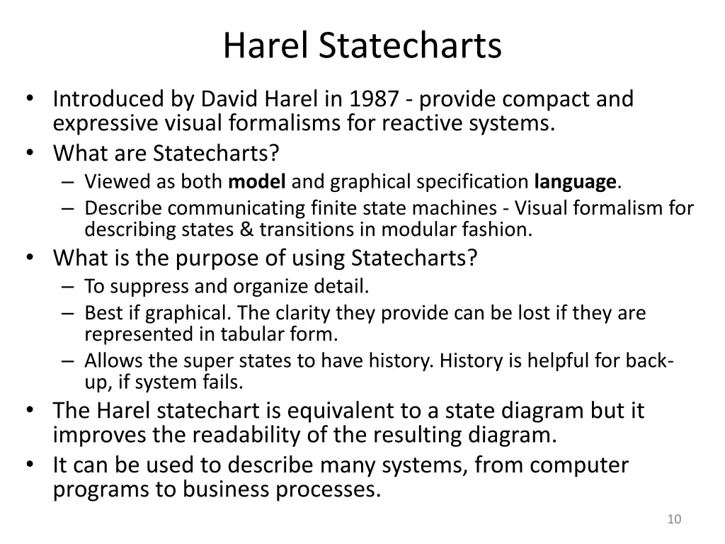 harel statecharts