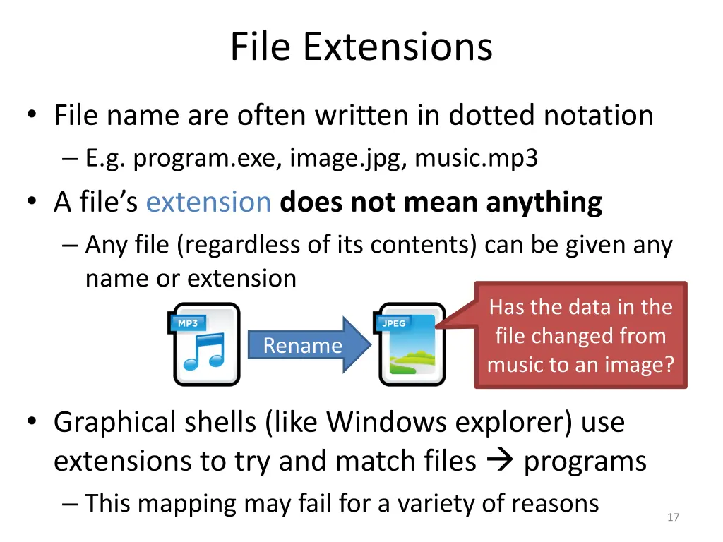 file extensions