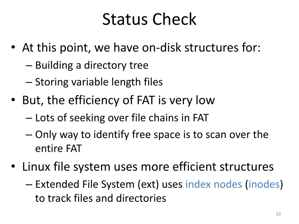 status check 1
