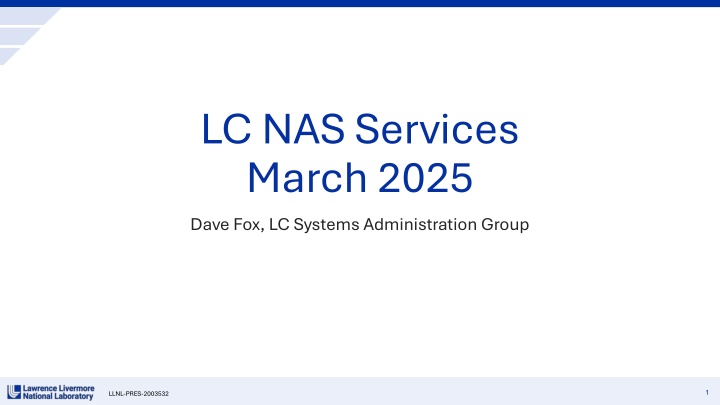 lc nas services march 2025 dave fox lc systems