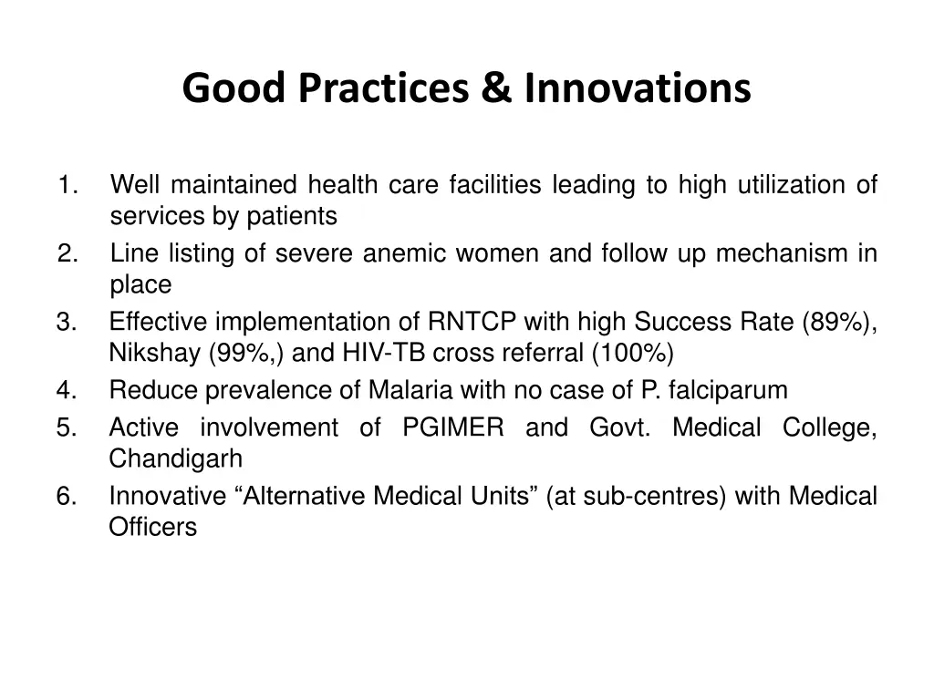 good practices innovations 1