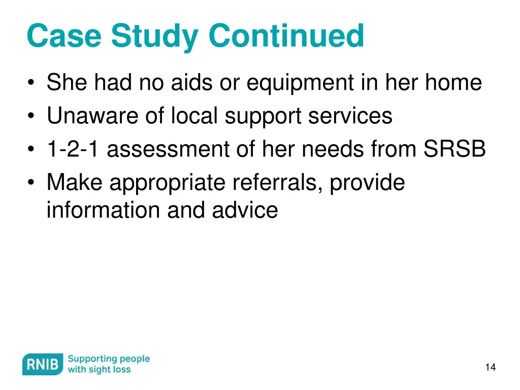 case study continued