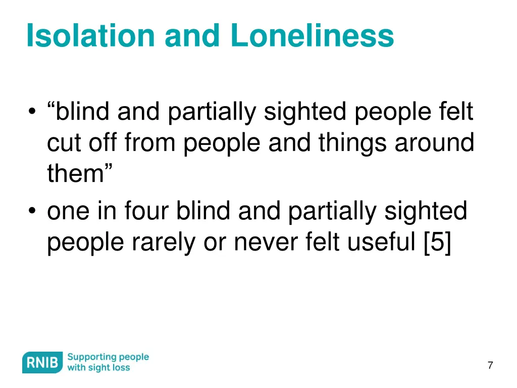 isolation and loneliness
