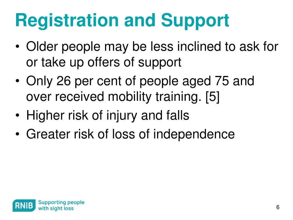 registration and support