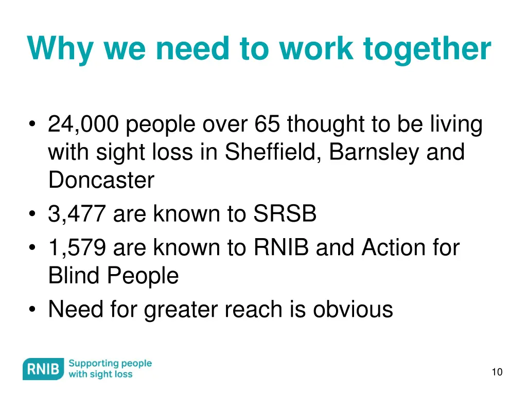 why we need to work together