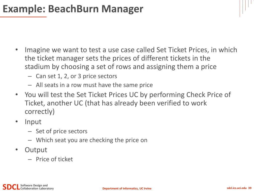 example beachburn manager