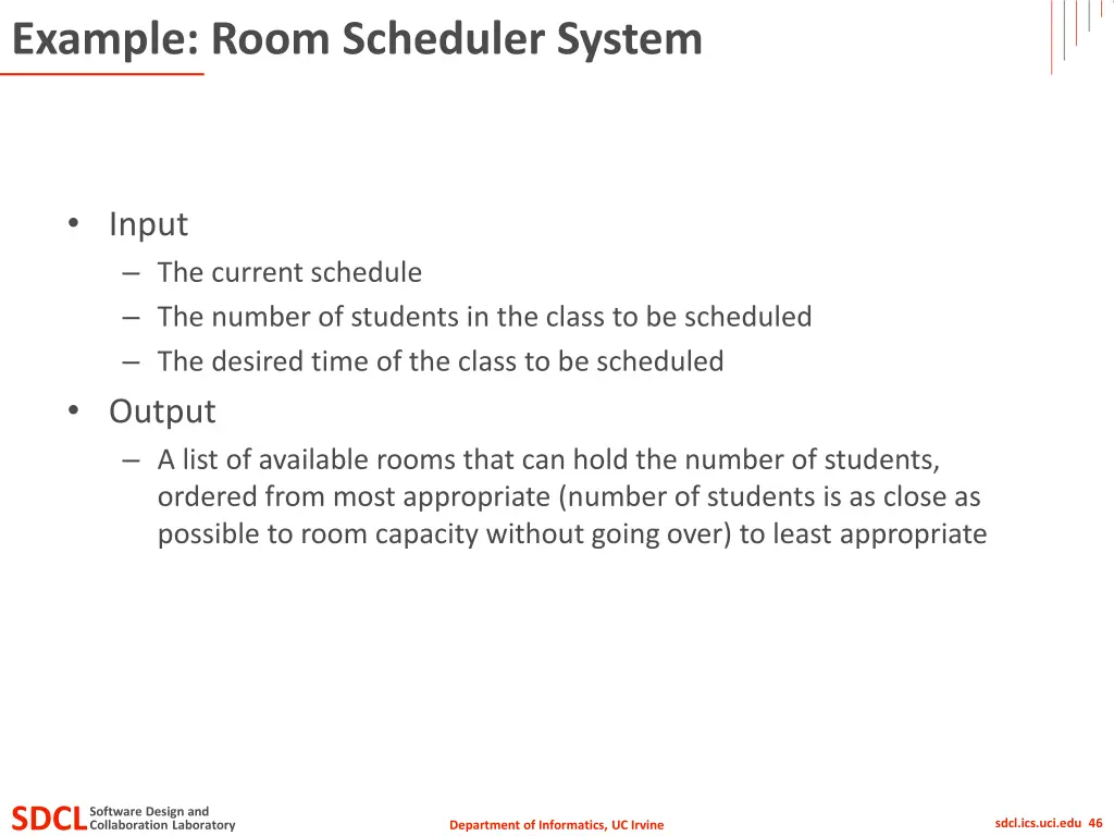 example room scheduler system 1