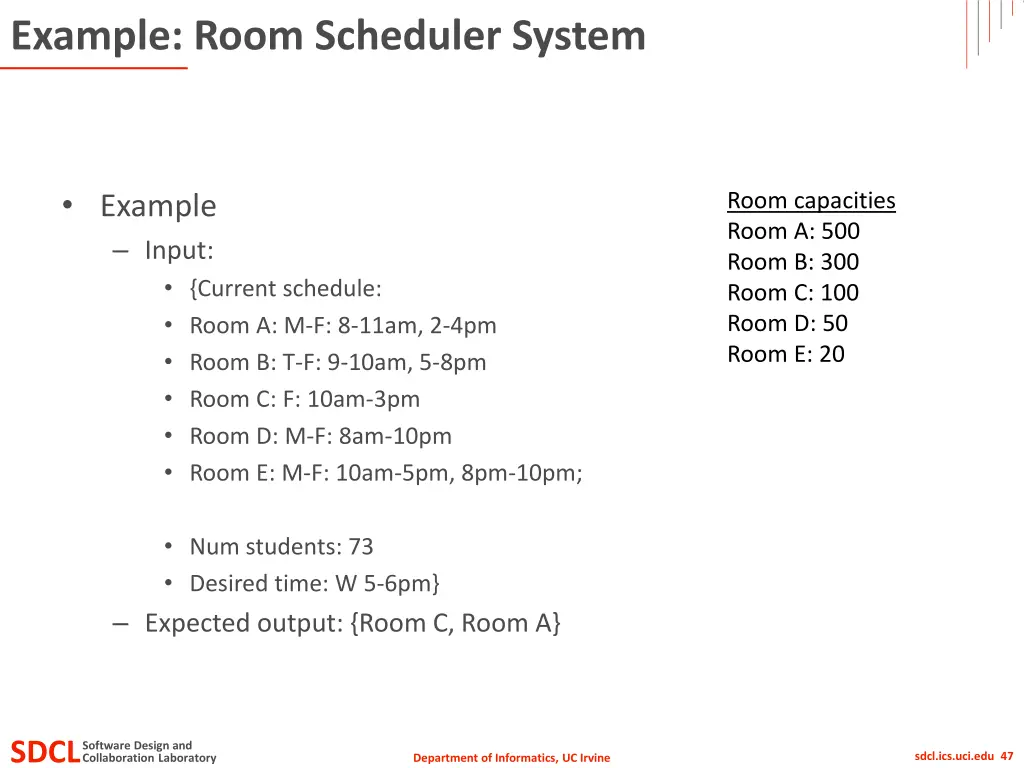 example room scheduler system 2
