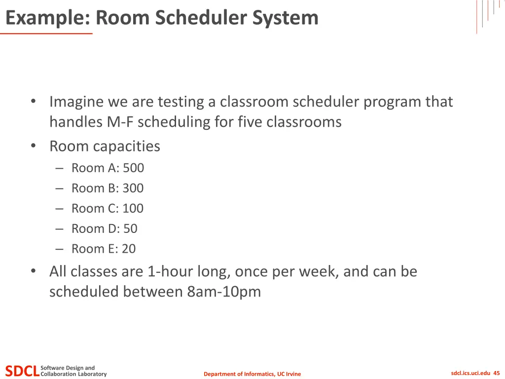 example room scheduler system