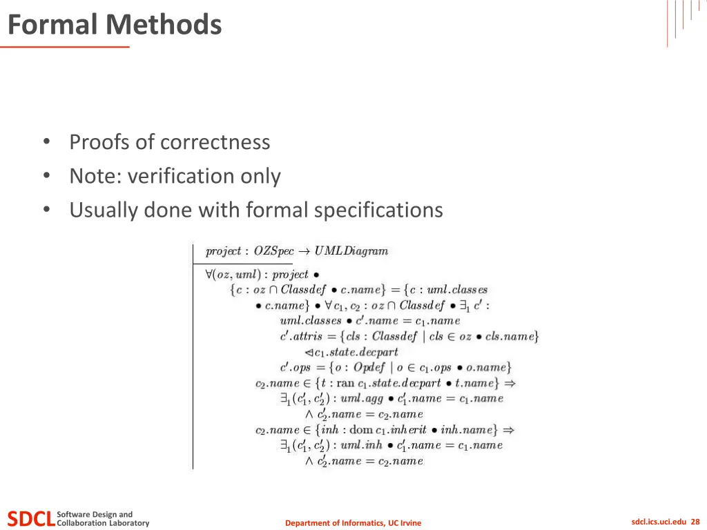 formal methods