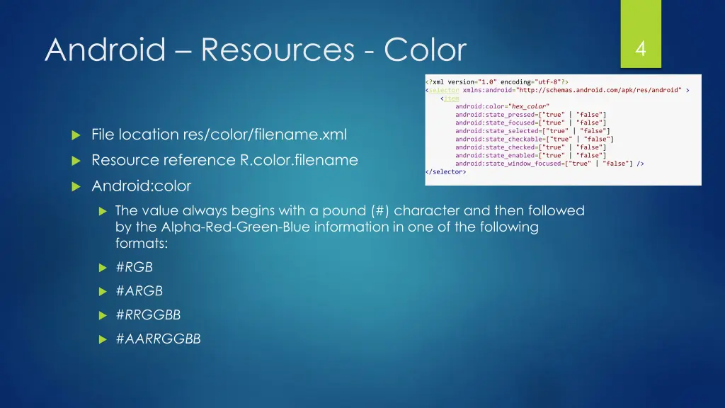android resources color