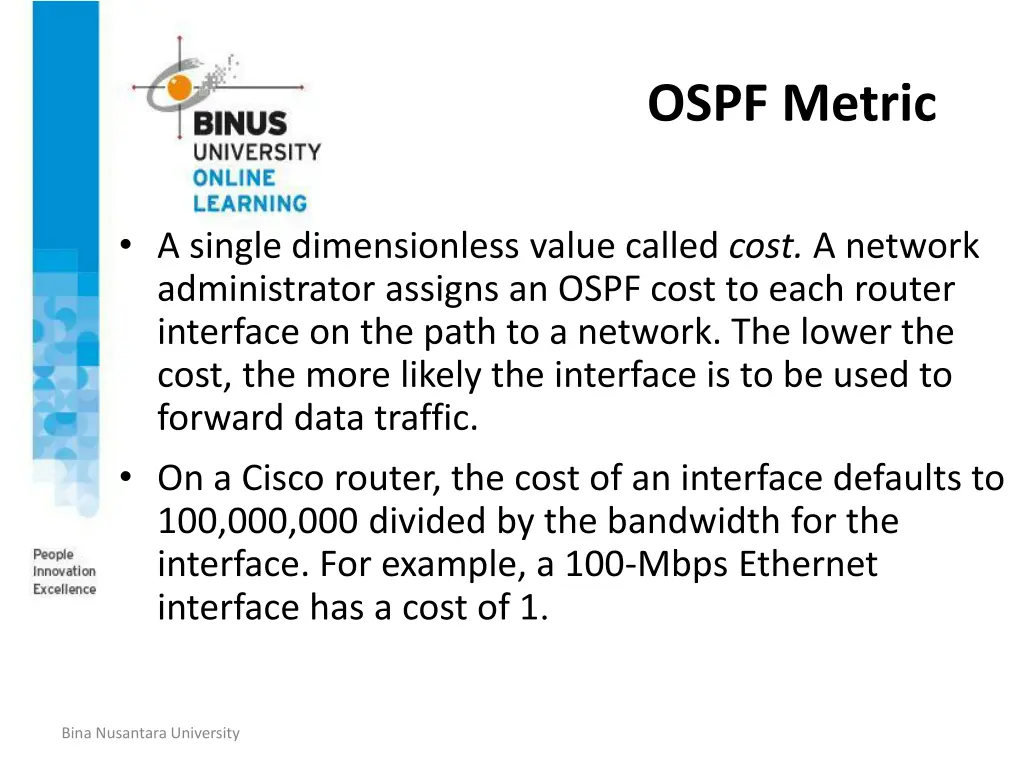 ospf metric