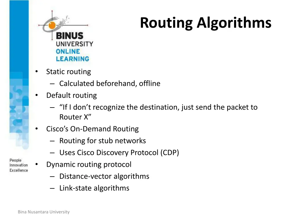 routing algorithms