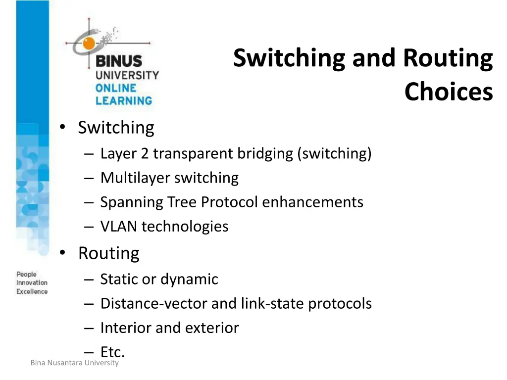 switching and routing
