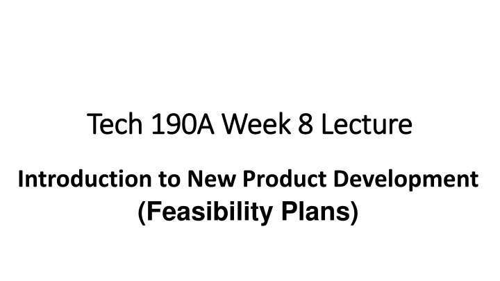 tech 190a week tech 190a week 8 8 lecture