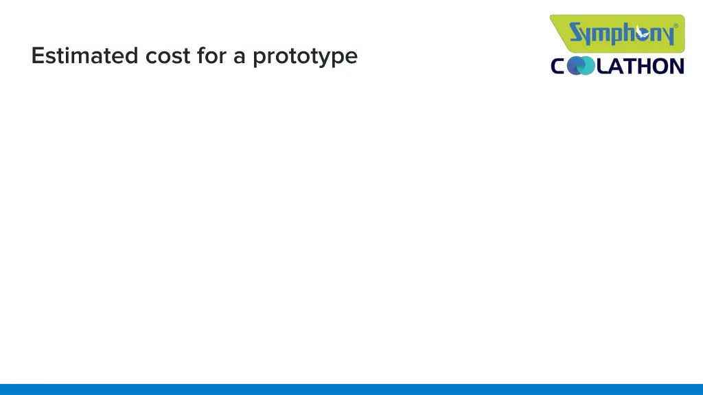 estimated cost for a prototype