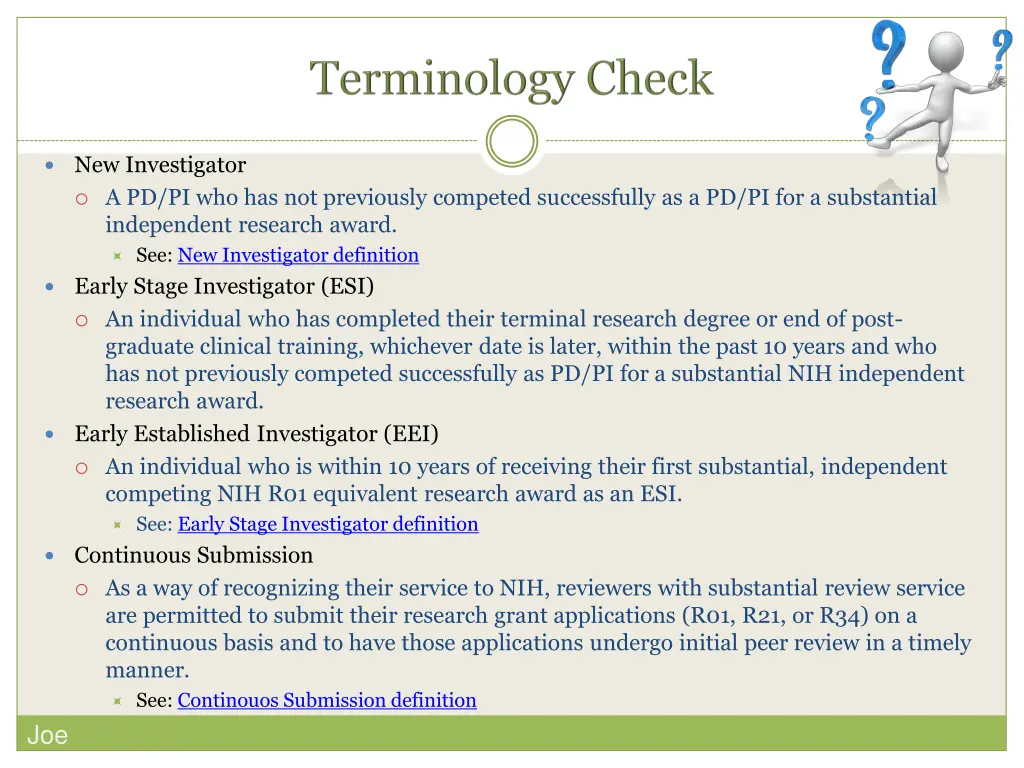 new investigator a pd pi who has not previously