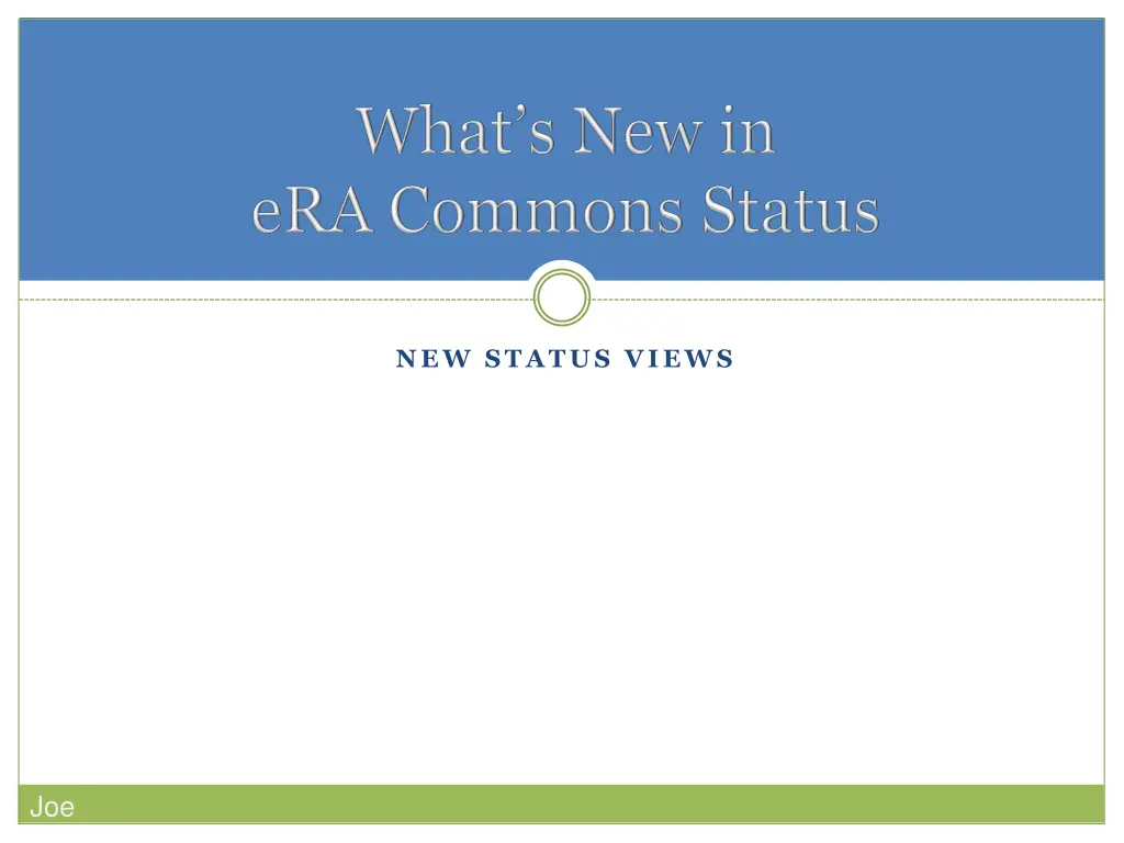 new status views