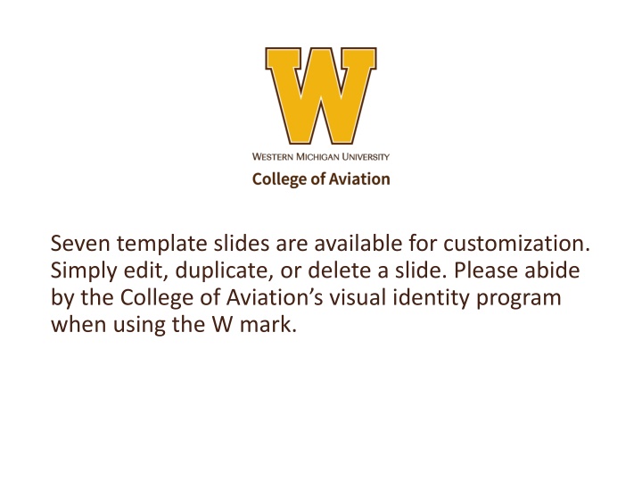 seven template slides are available