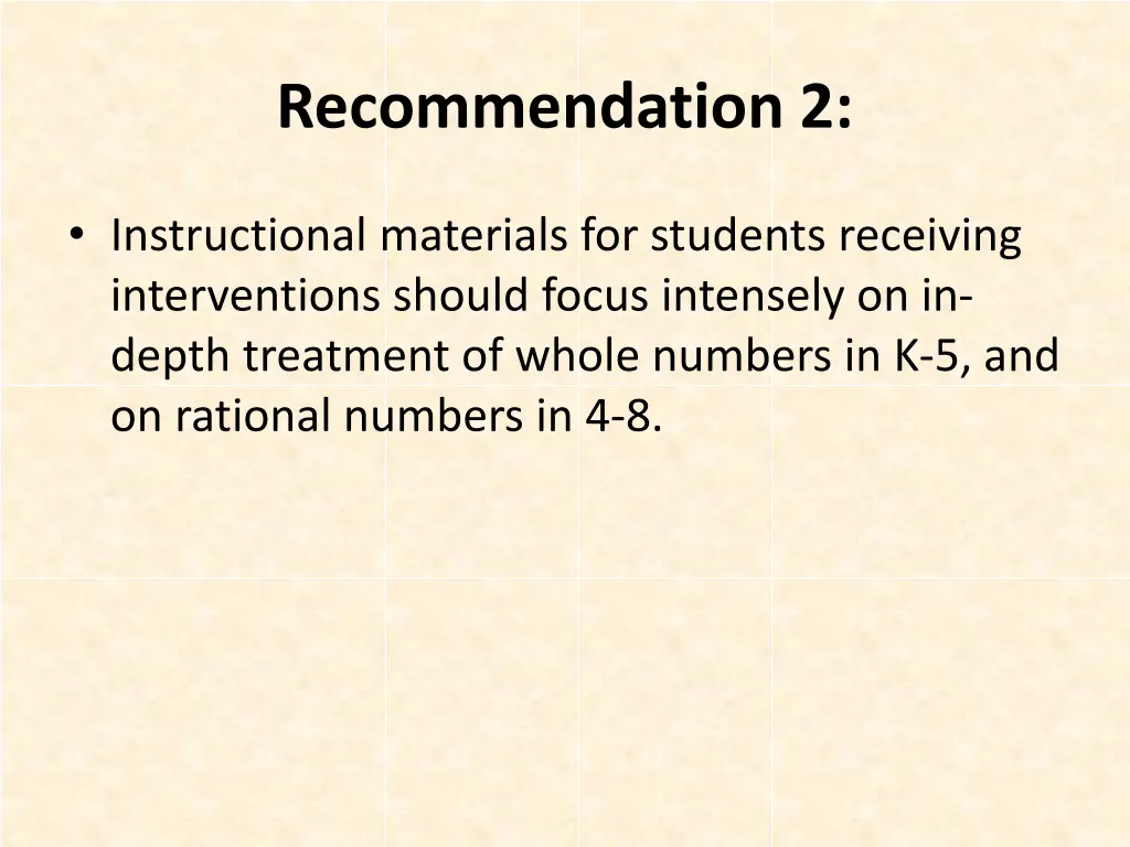 recommendation 2