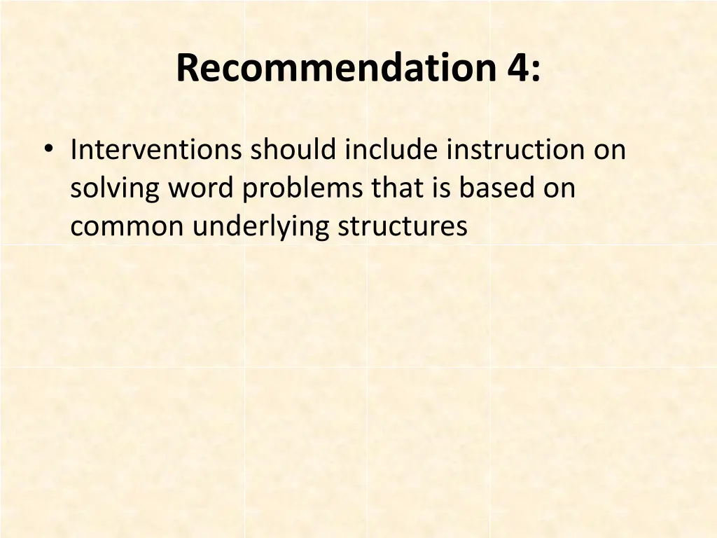 recommendation 4