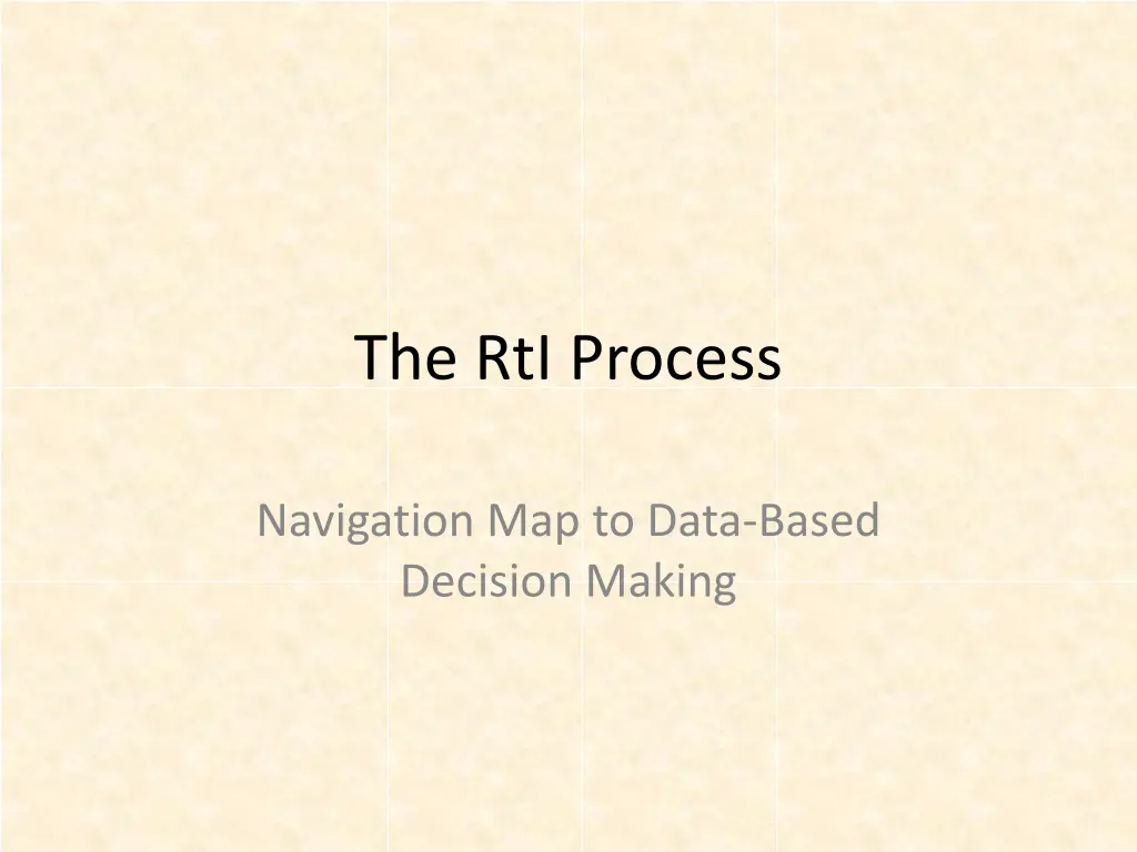 the rti process
