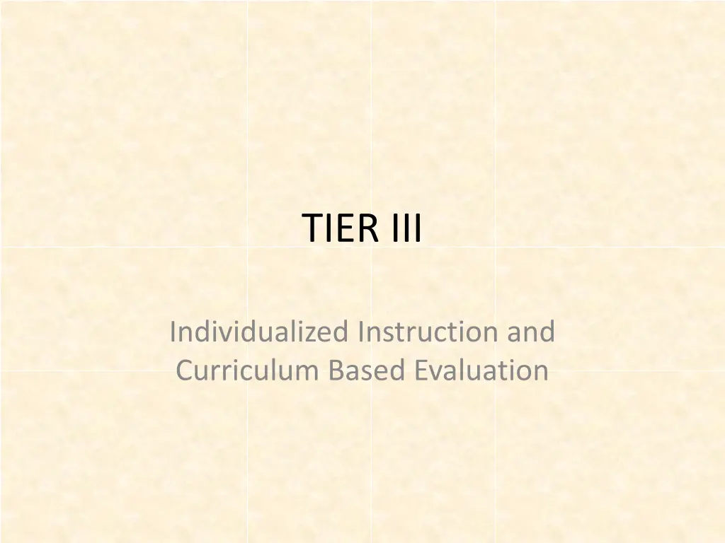 tier iii