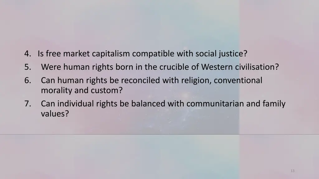 4 is free market capitalism compatible with