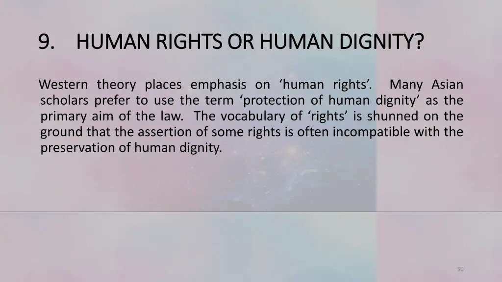 9 9 human rights or human dignity human rights