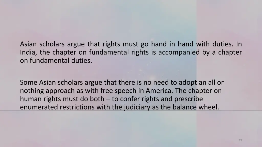 asian scholars argue that rights must go hand