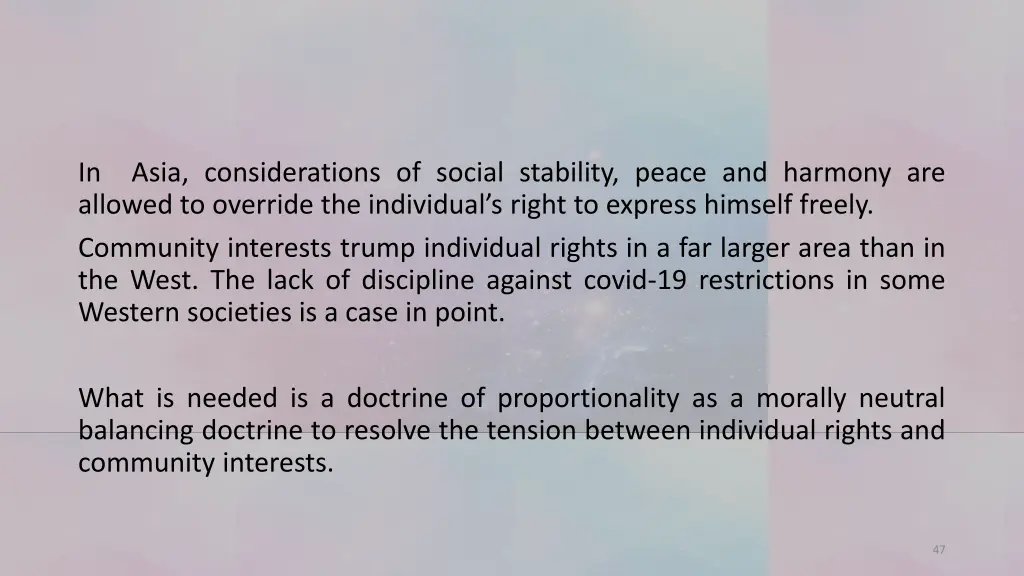 in asia considerations of social stability peace