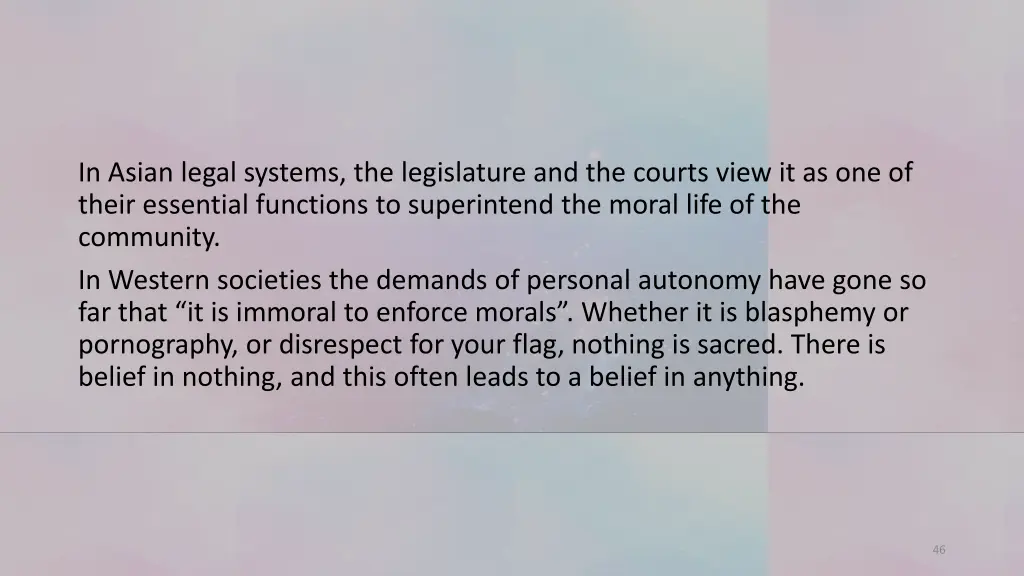 in asian legal systems the legislature