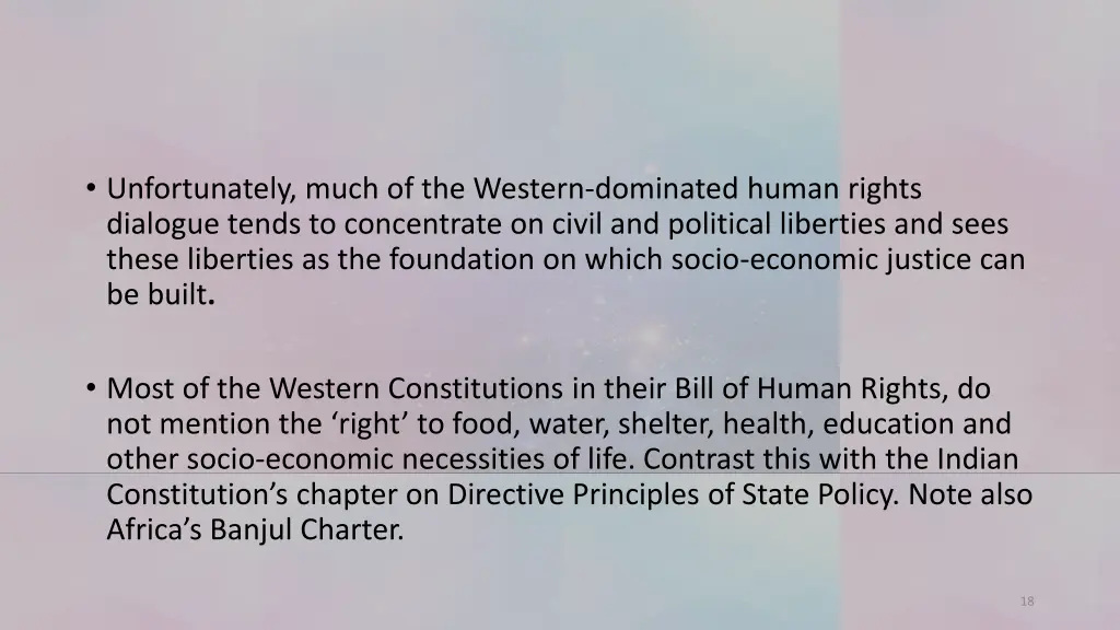 unfortunately much of the western dominated human
