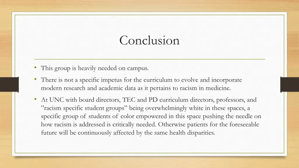 conclusion