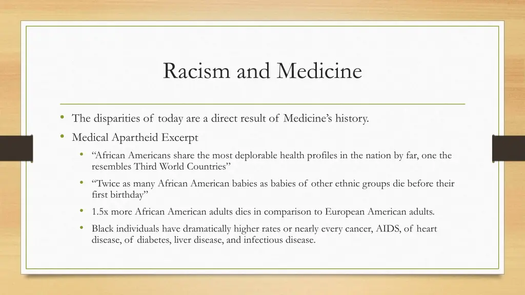 racism and medicine
