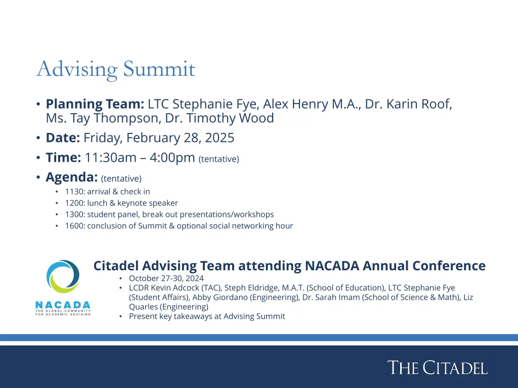 advising summit
