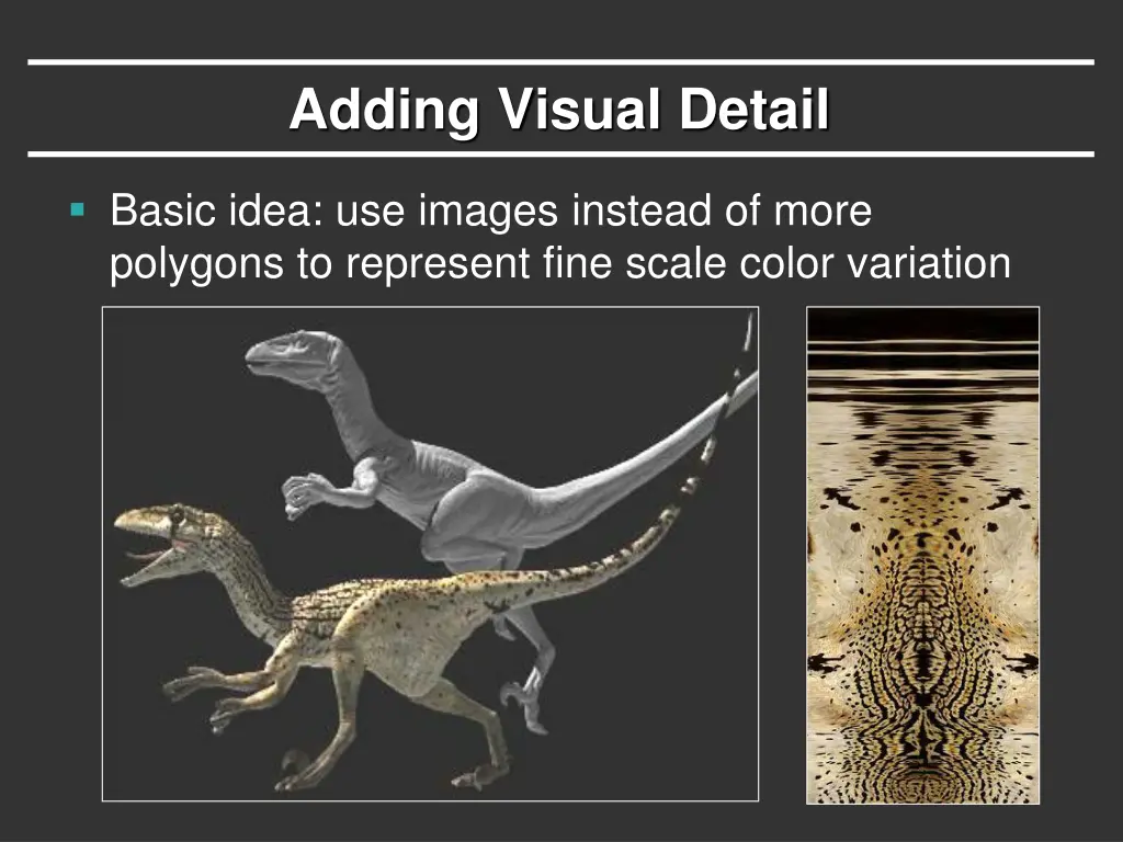 adding visual detail