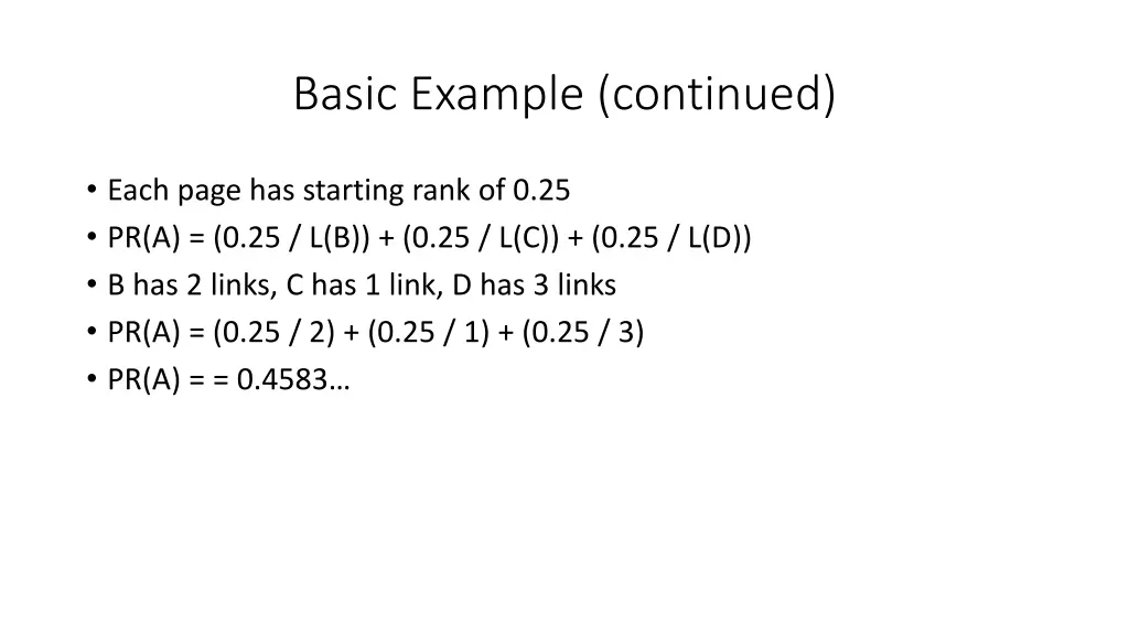 basic example continued
