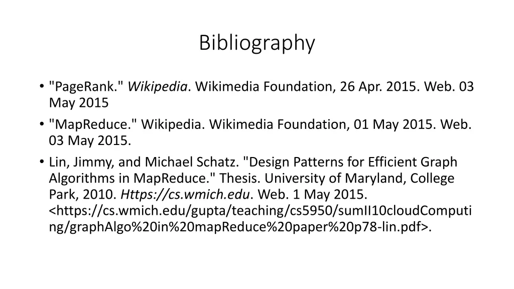 bibliography