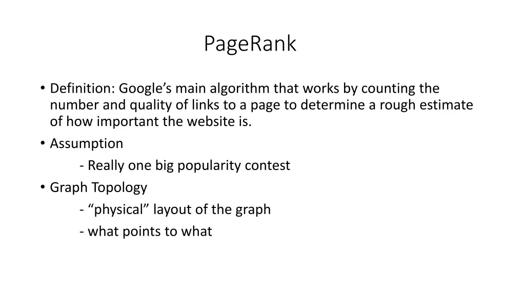 pagerank